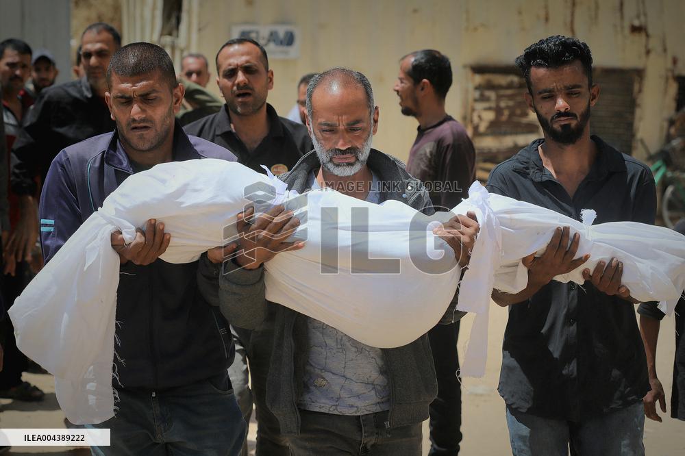 Funeral Of Child Martyr Hassan Munir Hamad - Gaza