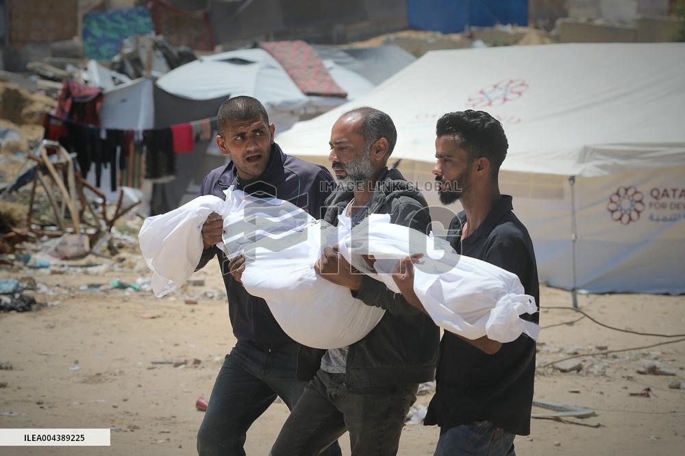 Funeral Of Child Martyr Hassan Munir Hamad - Gaza