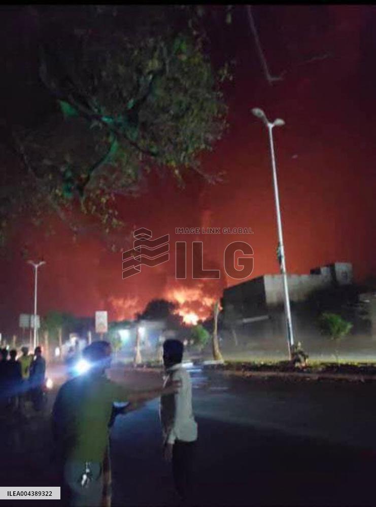 Israeli Airstrike In Hodeidah - Yemen