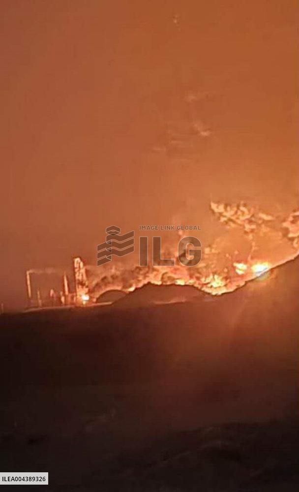 Israeli Airstrike In Hodeidah - Yemen