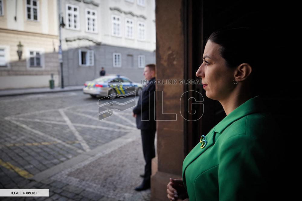 Volodymyr Zelensky Meets Czech Chamber Of Deputies