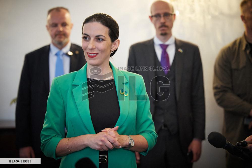 Volodymyr Zelensky Meets Czech Chamber Of Deputies