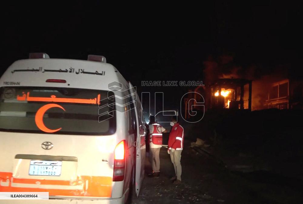 Israeli Airstrike In Hodeidah - Yemen