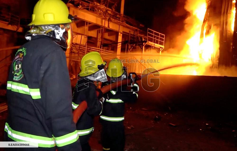 Israeli Airstrike In Hodeidah - Yemen