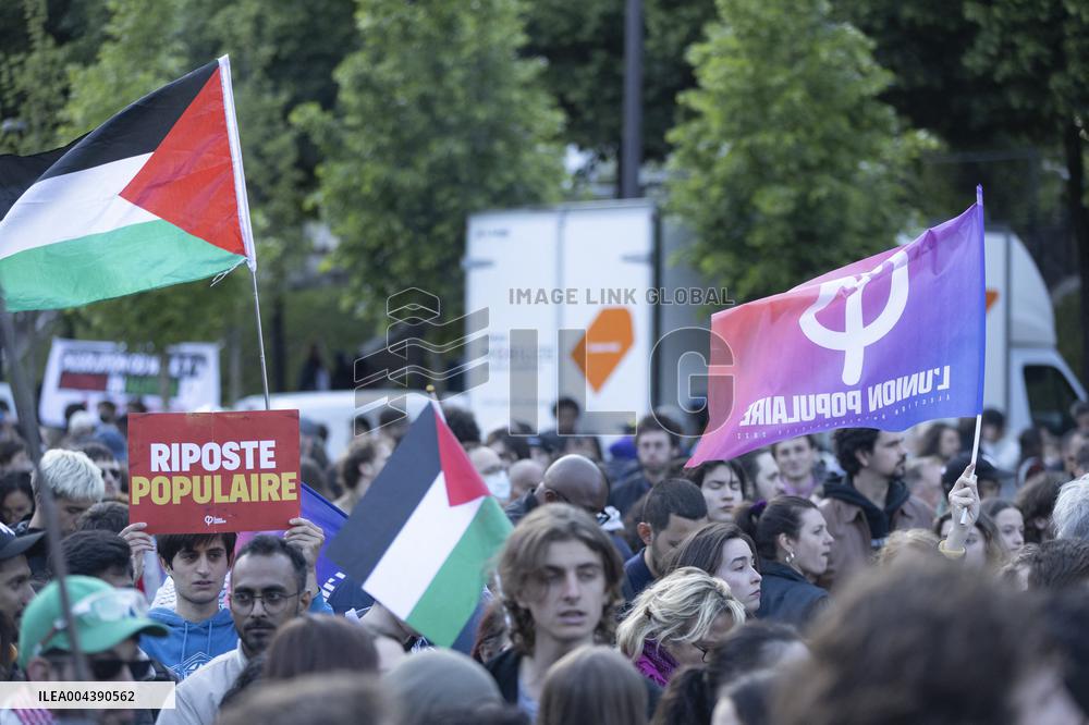 Melenchon Rallies Against Dissolution Threats - Paris