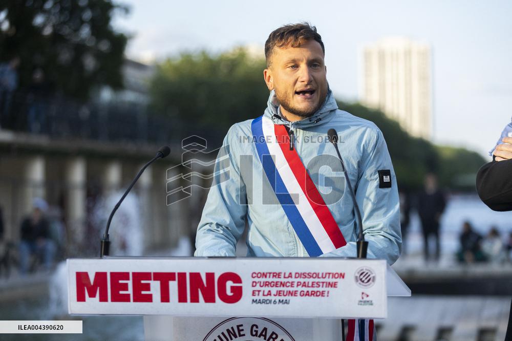 Melenchon Rallies Against Dissolution Threats - Paris