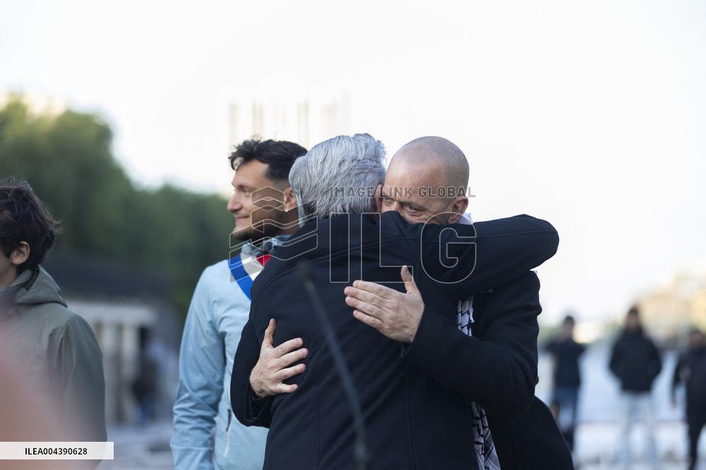 Melenchon Rallies Against Dissolution Threats - Paris