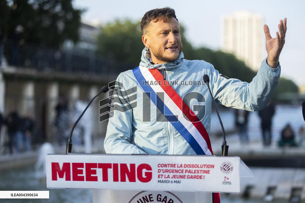 Melenchon Rallies Against Dissolution Threats - Paris