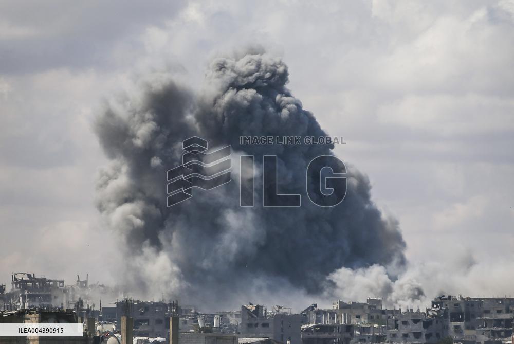 Gaza City Under Israeli Airstrikes - Gaza