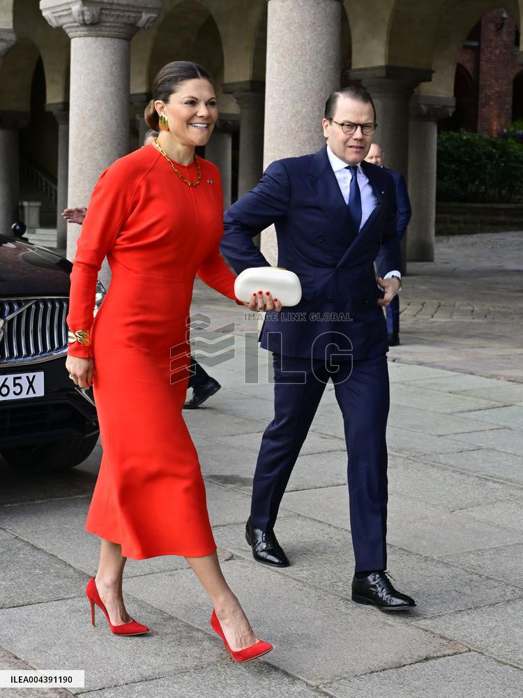 SWEDEN STATE VISIT ICELAND CITY HALL