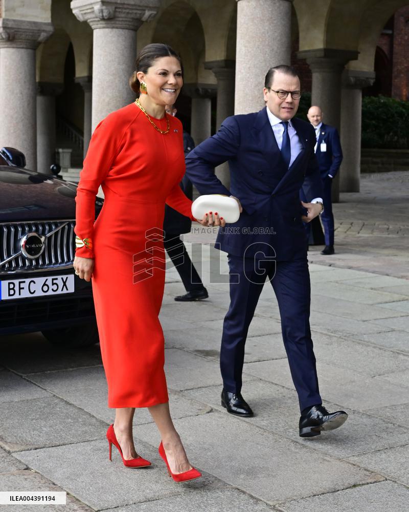 SWEDEN STATE VISIT ICELAND CITY HALL