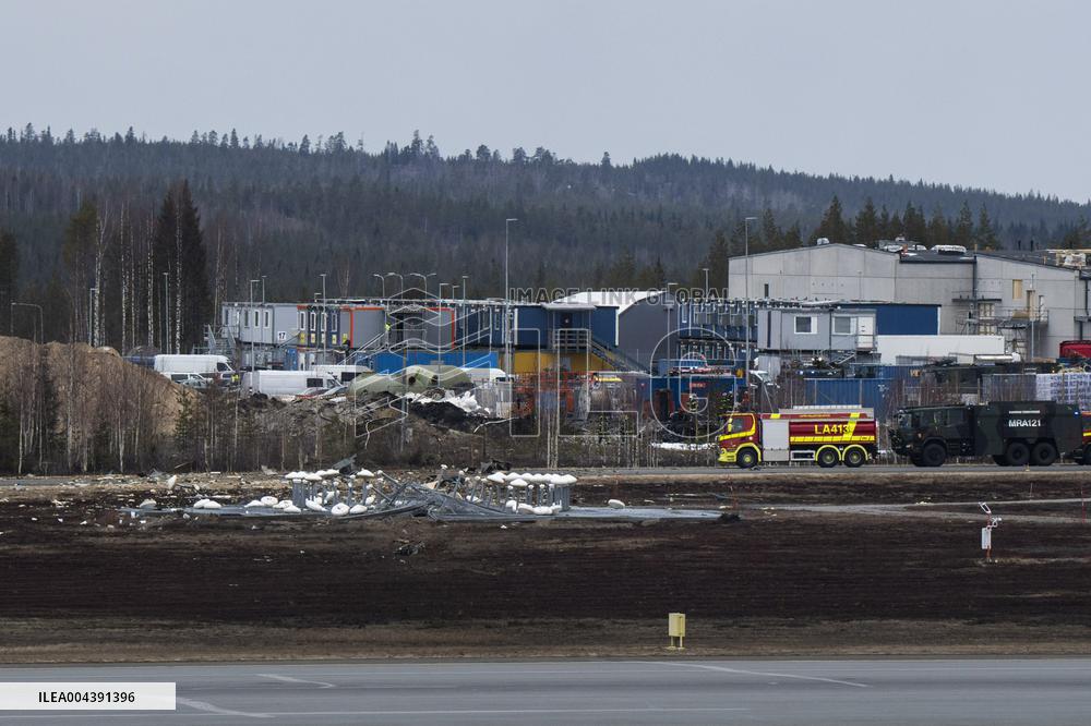 Hornet crashed in Rovaniemi, Finnish Lapland