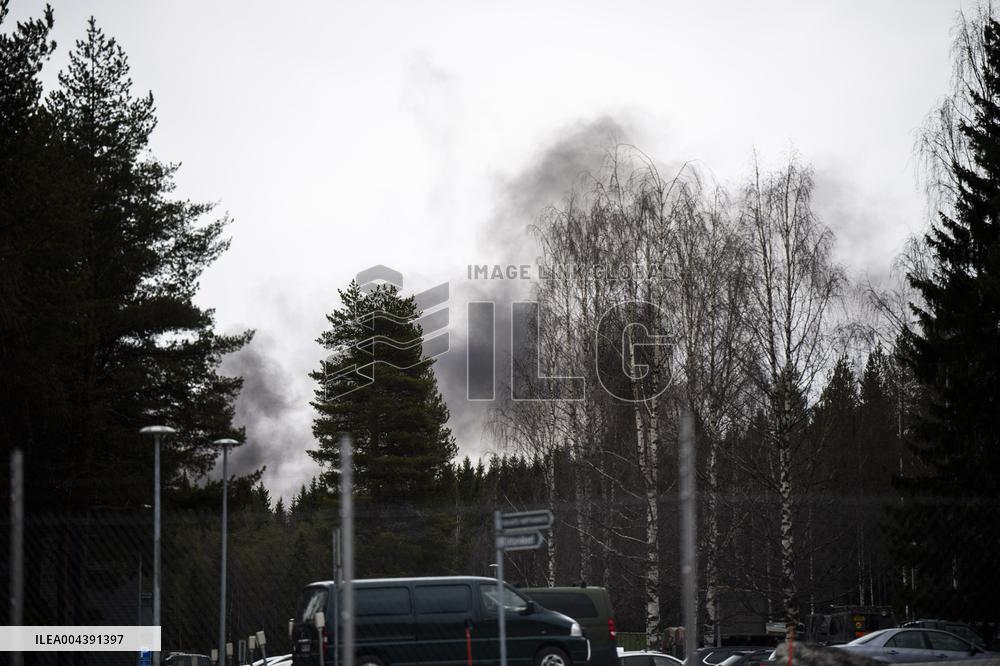 Hornet crashed in Rovaniemi, Finnish Lapland