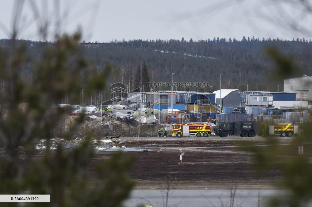 Hornet crashed in Rovaniemi, Finnish Lapland