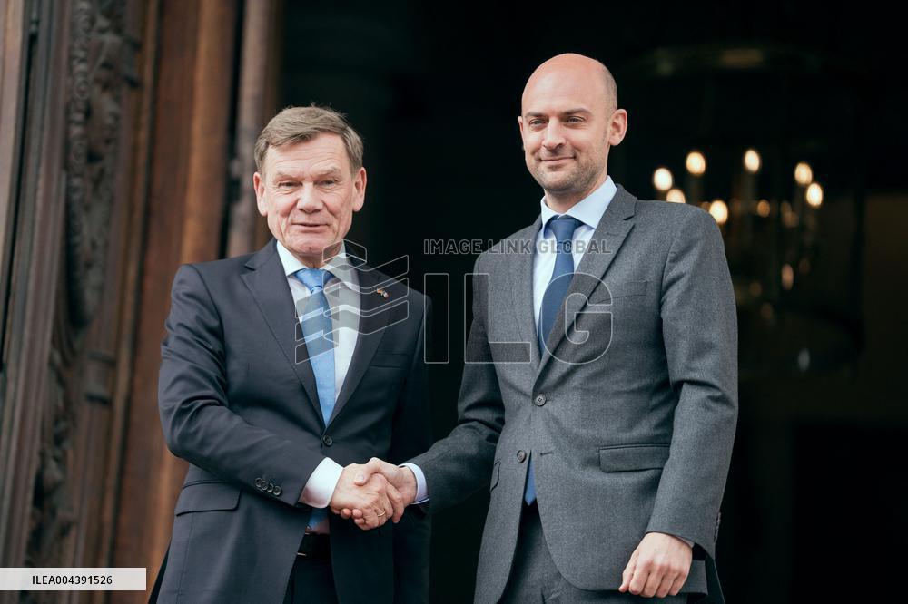 Jean-Noel Barrot receives his German counterpart Johann Wadephul - Paris AJ