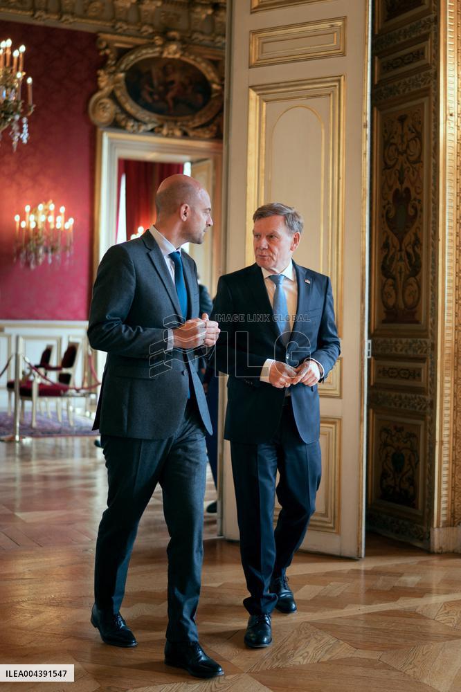 Jean-Noel Barrot receives his German counterpart Johann Wadephul - Paris AJ