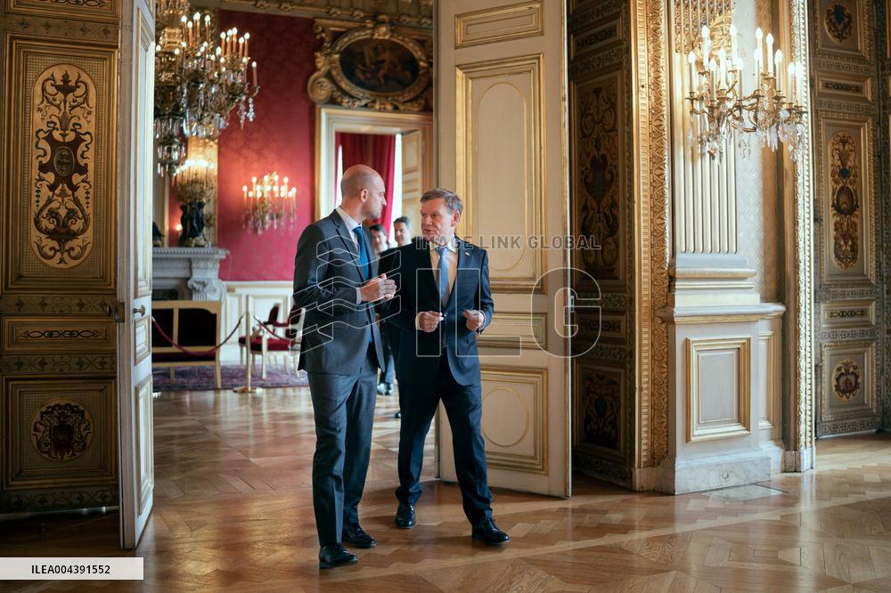 Jean-Noel Barrot receives his German counterpart Johann Wadephul - Paris AJ