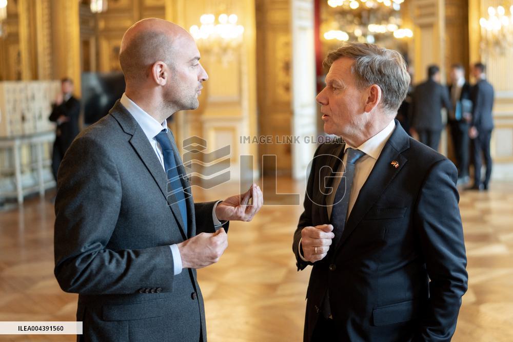 Jean-Noel Barrot receives his German counterpart Johann Wadephul - Paris AJ