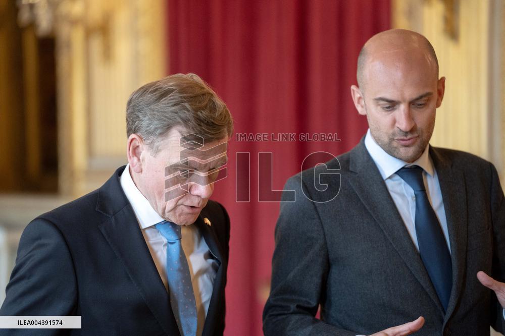 Jean-Noel Barrot receives his German counterpart Johann Wadephul - Paris AJ