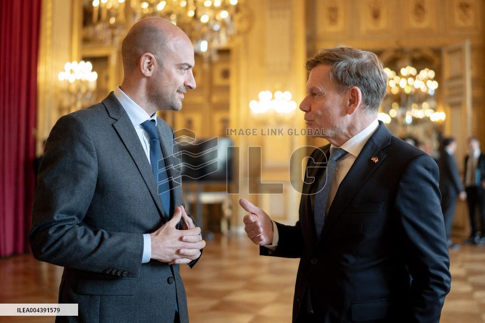 Jean-Noel Barrot receives his German counterpart Johann Wadephul - Paris AJ