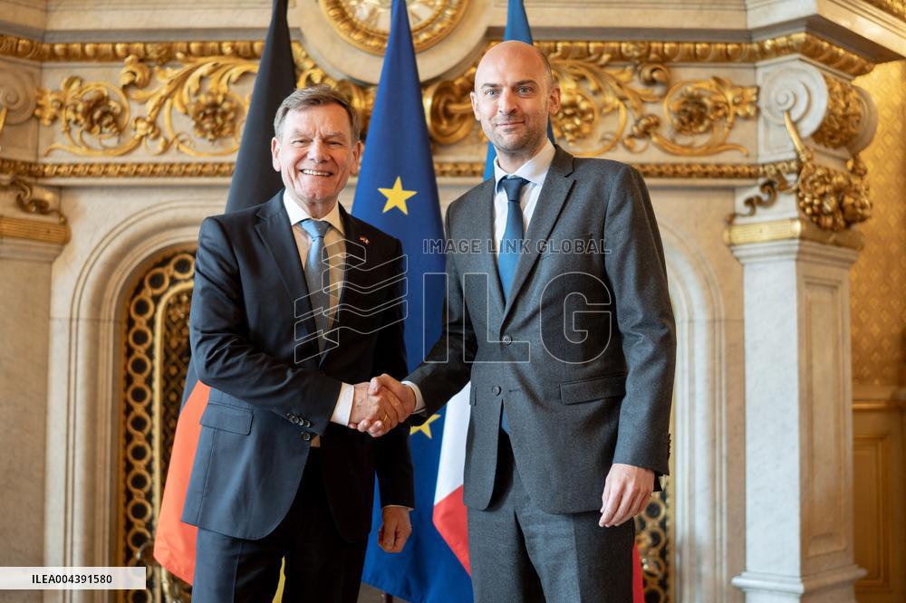 Jean-Noel Barrot receives his German counterpart Johann Wadephul - Paris AJ