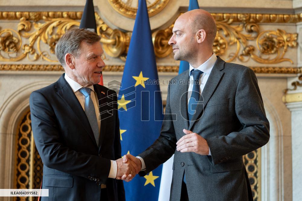 Jean-Noel Barrot receives his German counterpart Johann Wadephul - Paris AJ
