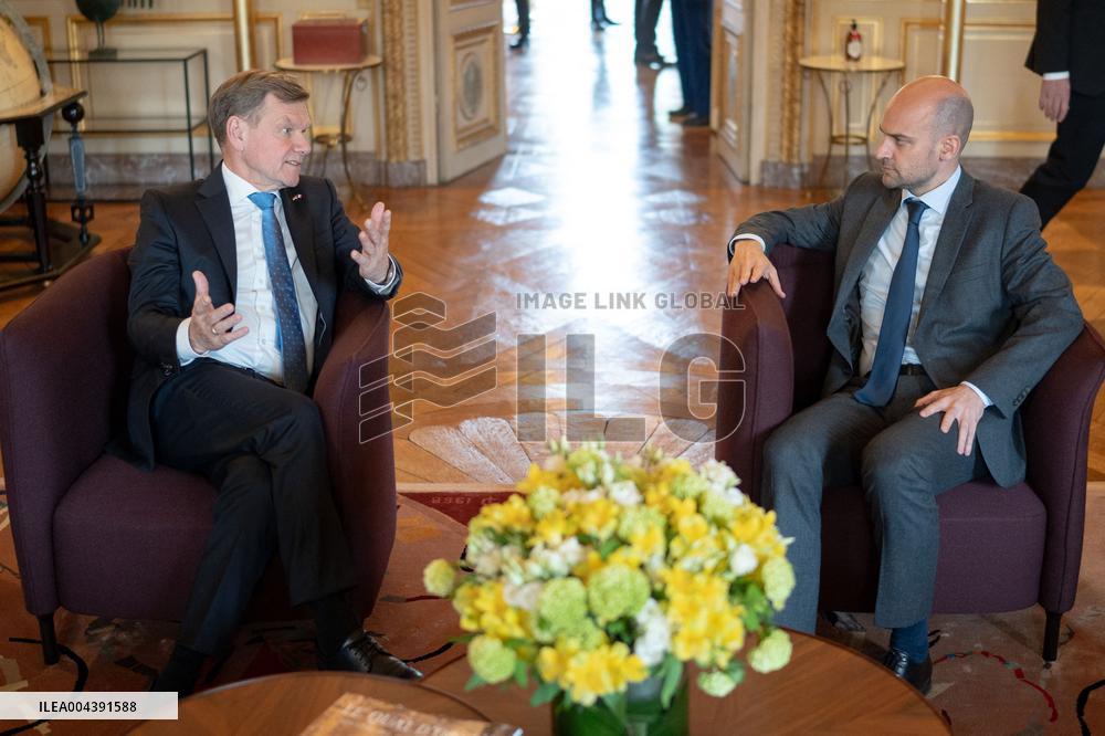 Jean-Noel Barrot receives his German counterpart Johann Wadephul - Paris AJ