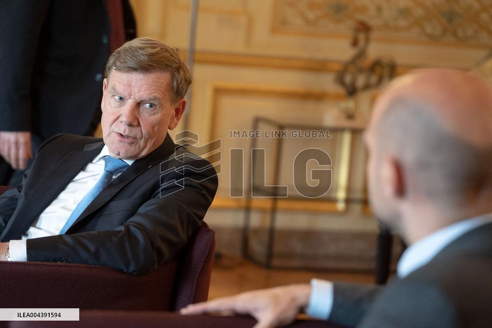 Jean-Noel Barrot receives his German counterpart Johann Wadephul - Paris AJ