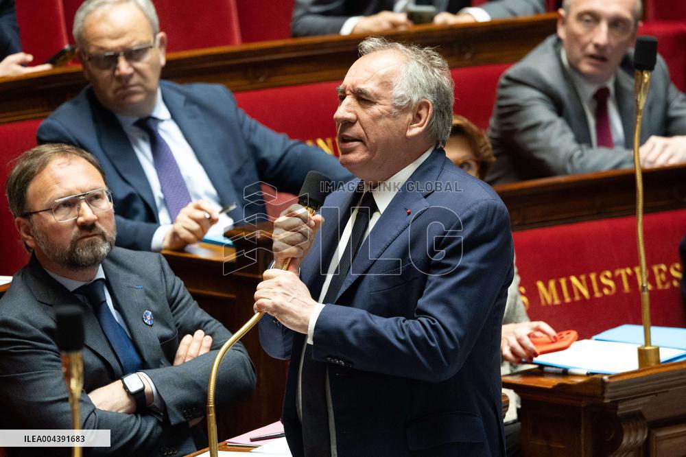 Questions to the government at the National Assembly - Paris