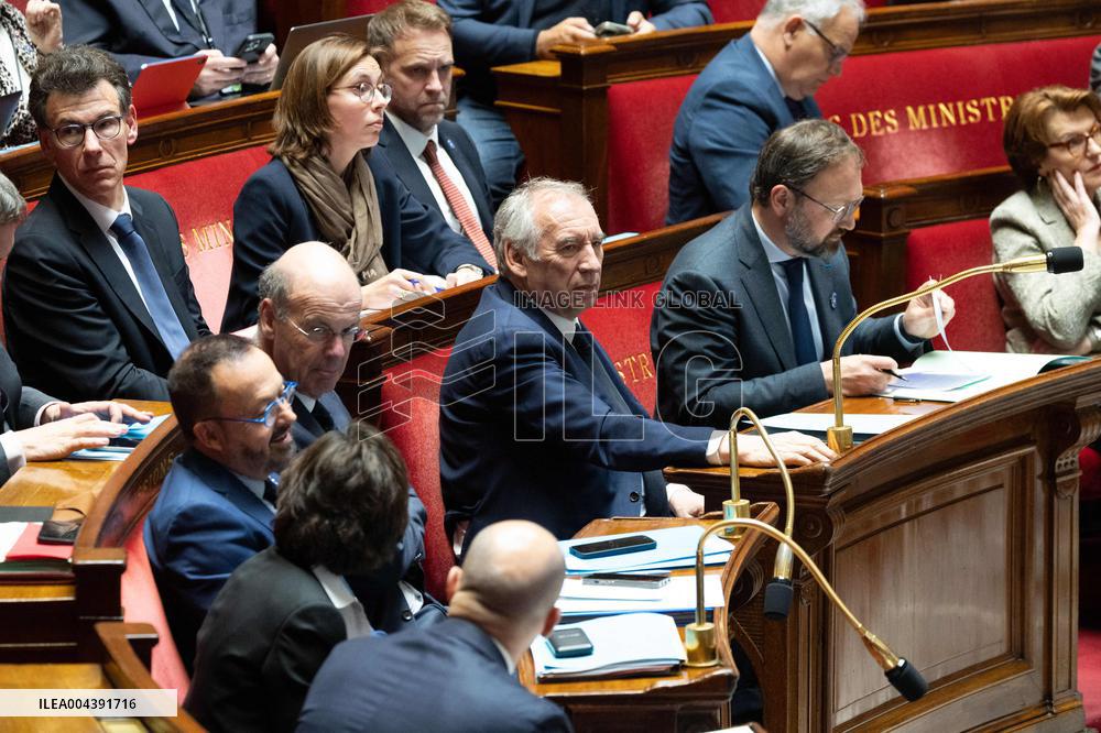 Questions to the government at the National Assembly - Paris