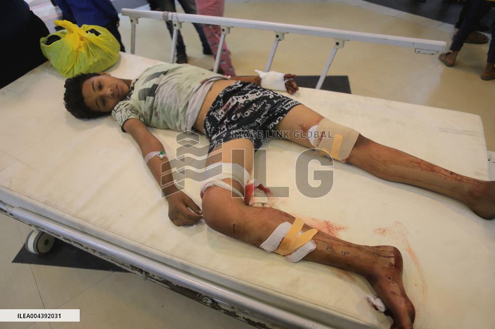 Victims of The Israeli Bombing - Gaza