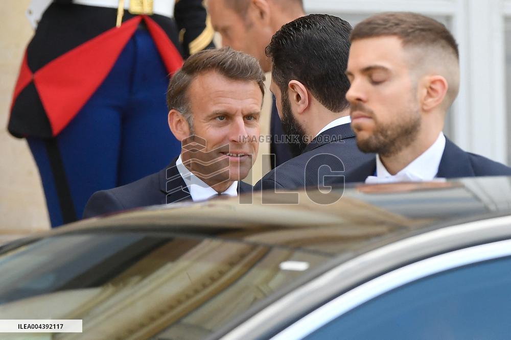 Ahmed Al-Sharaa and Emmanuel Macron at Elysee Palace - Paris