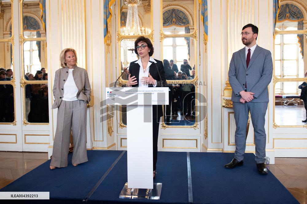 French Films in Cannes Minister of Culture