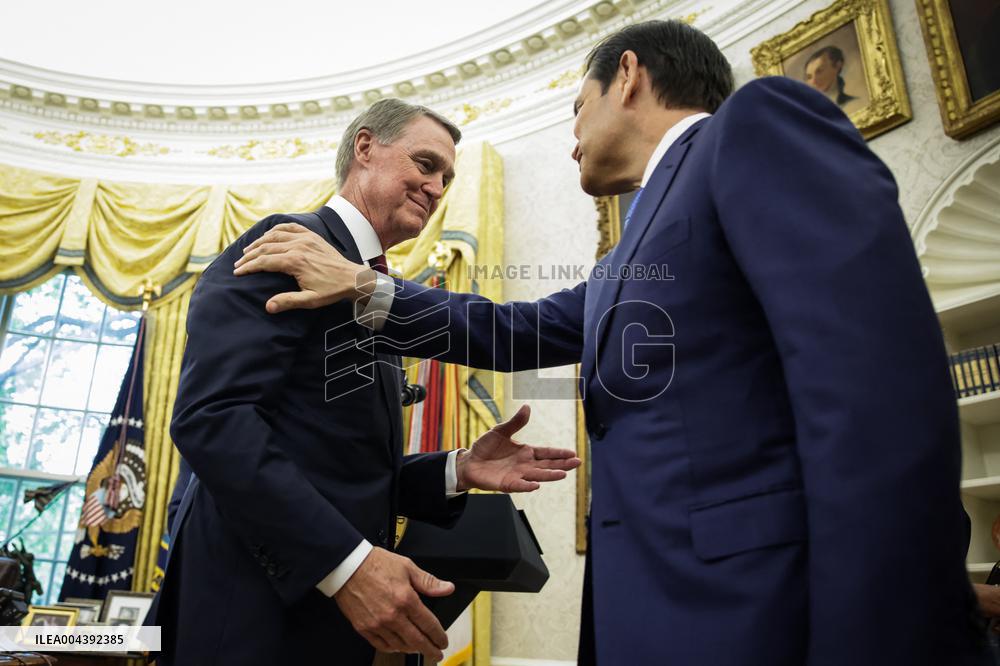 President Trump Swears in David Perdue as U.S. Ambassador to China