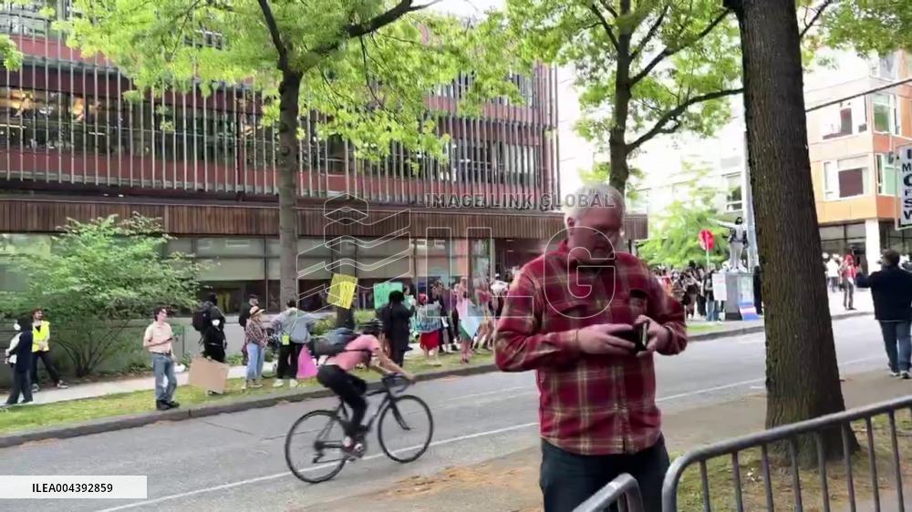 US: Protest on UW Campus Against Speaking Event Featuring Anti-Trans Activists