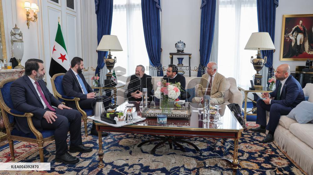 Ahmed Al-Sharaa Meets Syrian Photographer Known as Caesar - Paris