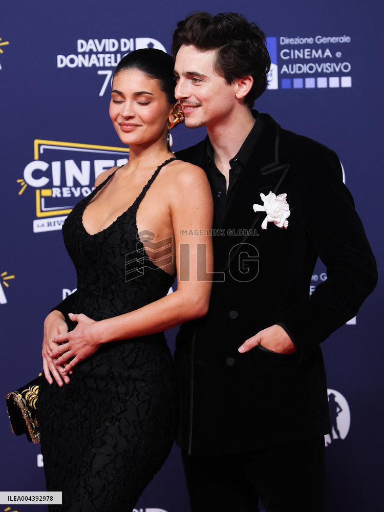 Kylie Jenner And Timothée Chalamet At 70th David Di Donatello - Rome