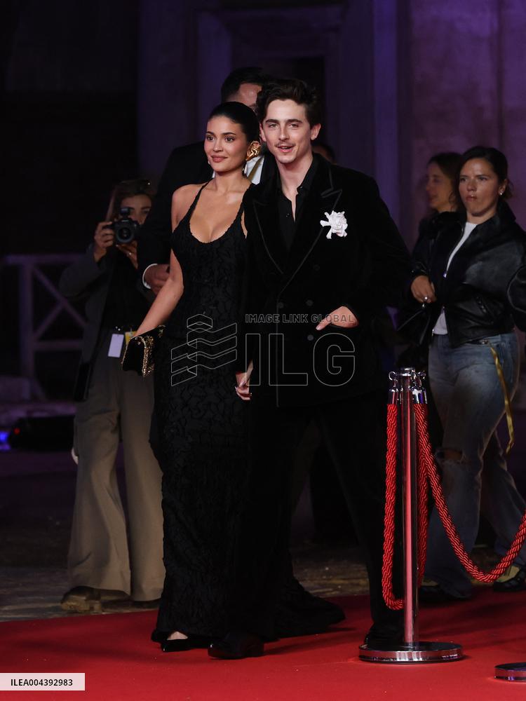 Kylie Jenner And Timothée Chalamet At 70th David Di Donatello - Rome