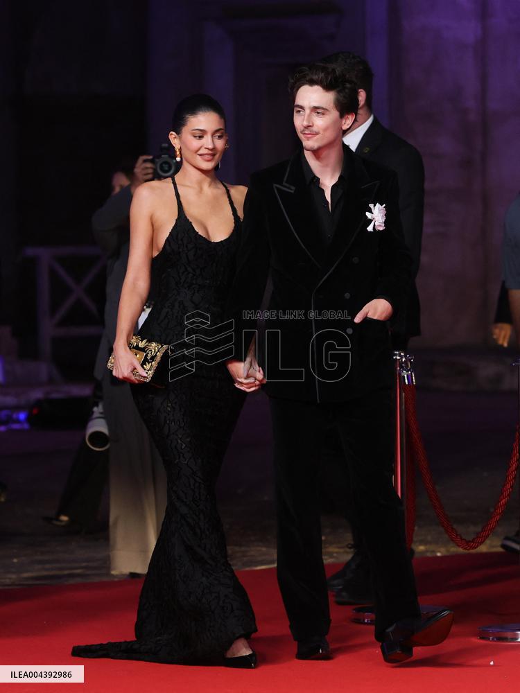 Kylie Jenner And Timothée Chalamet At 70th David Di Donatello - Rome