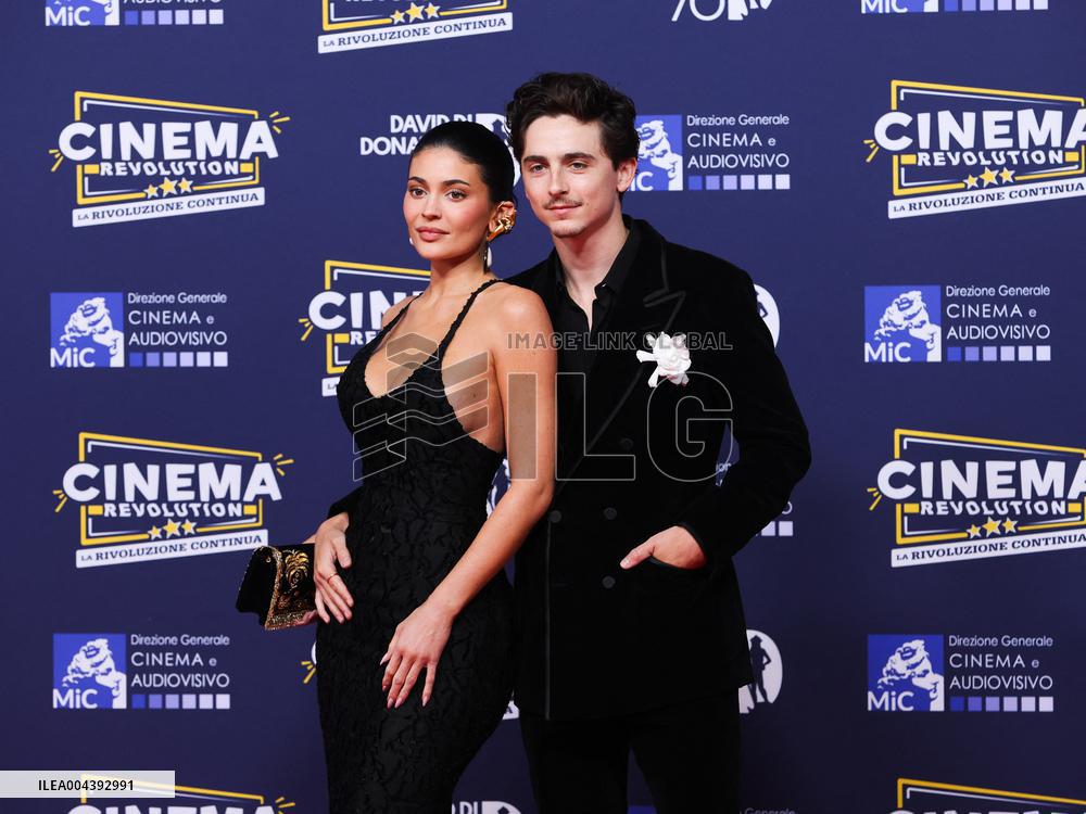 Kylie Jenner And Timothée Chalamet At 70th David Di Donatello - Rome