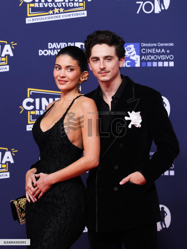 Kylie Jenner And Timothée Chalamet At 70th David Di Donatello - Rome