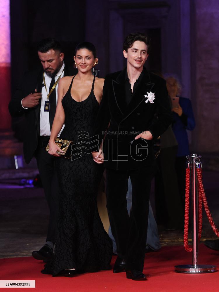 Kylie Jenner And Timothée Chalamet At 70th David Di Donatello - Rome