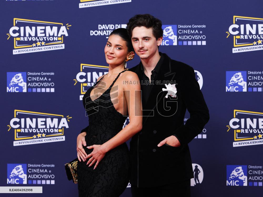 Kylie Jenner And Timothée Chalamet At 70th David Di Donatello - Rome