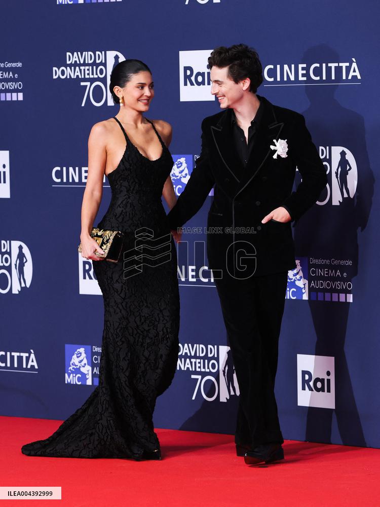 Kylie Jenner And Timothée Chalamet At 70th David Di Donatello - Rome