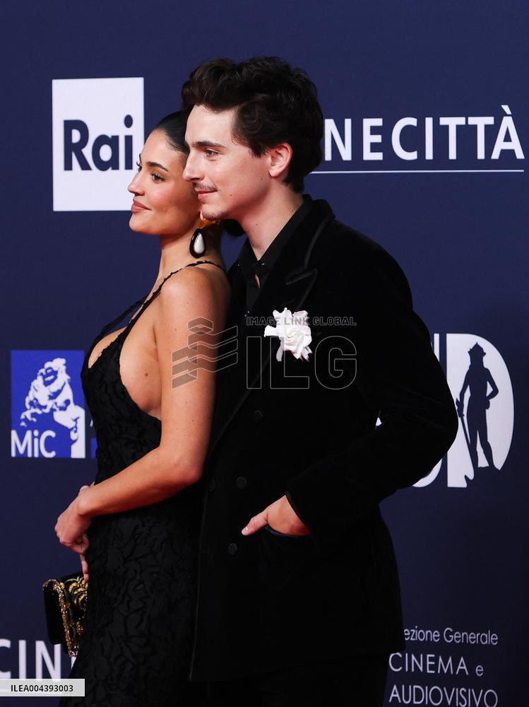Kylie Jenner And Timothée Chalamet At 70th David Di Donatello - Rome