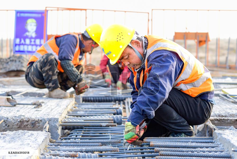 Dengkou Yellow River Bridge Construction