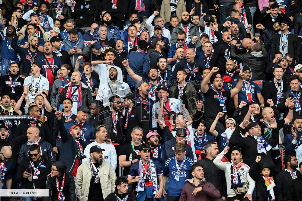 PSG Ultras At Match Between PSG And Arsenal - Paris
