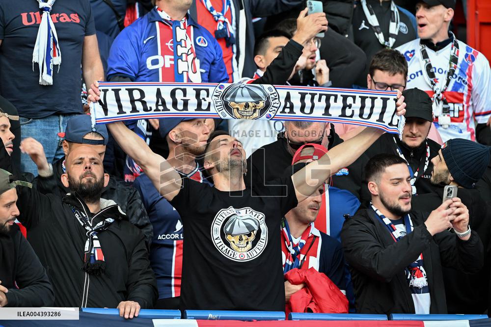 PSG Ultras At Match Between PSG And Arsenal - Paris
