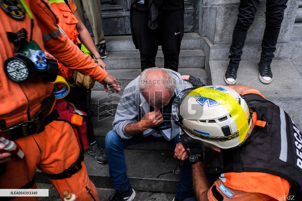 Milei's Violent Repression Of A Pensioners Protest In Argentina