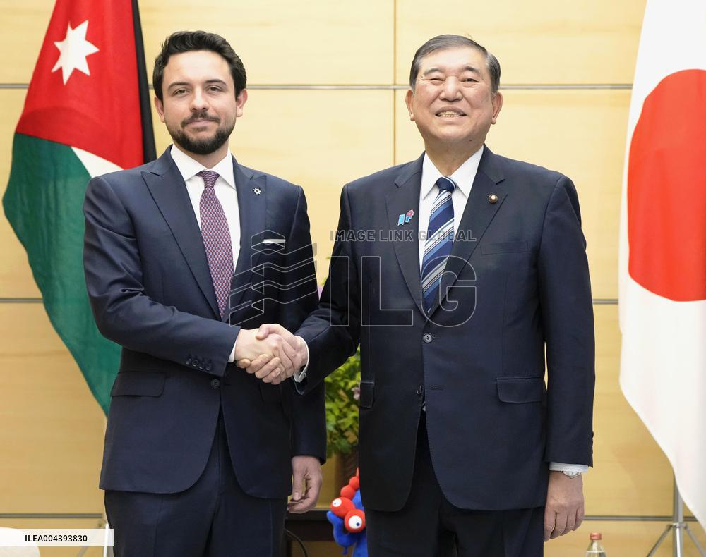 Jordan's crown prince in Japan